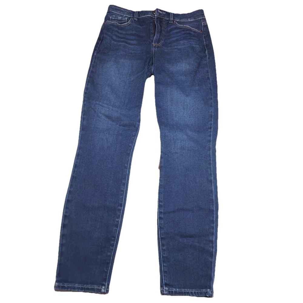 Paige Womens Hoxton Ankle Skinny Jeans Poem Dark Wash Cotton Blend Denim Size 29